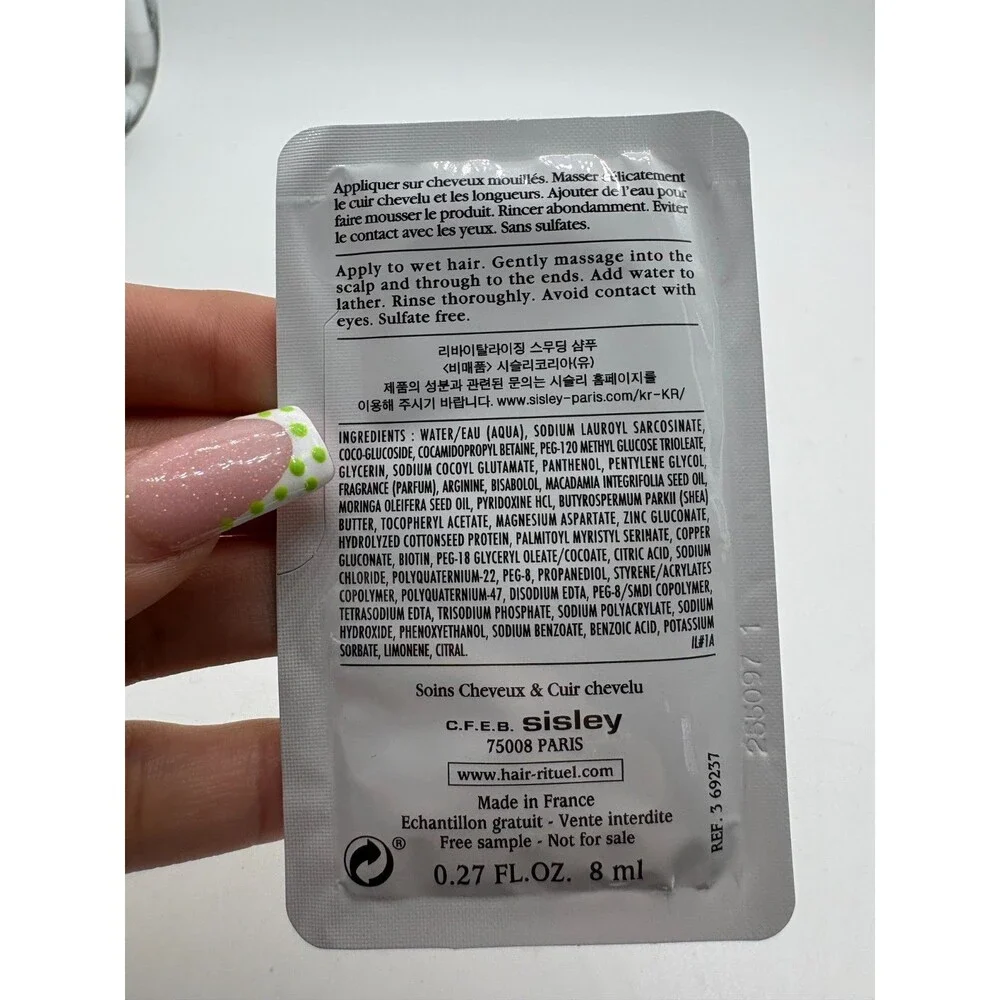 Hair Rituel by Sisley Revitalizing Smoothing Shampoo Macadamia Oil 8ml Sample